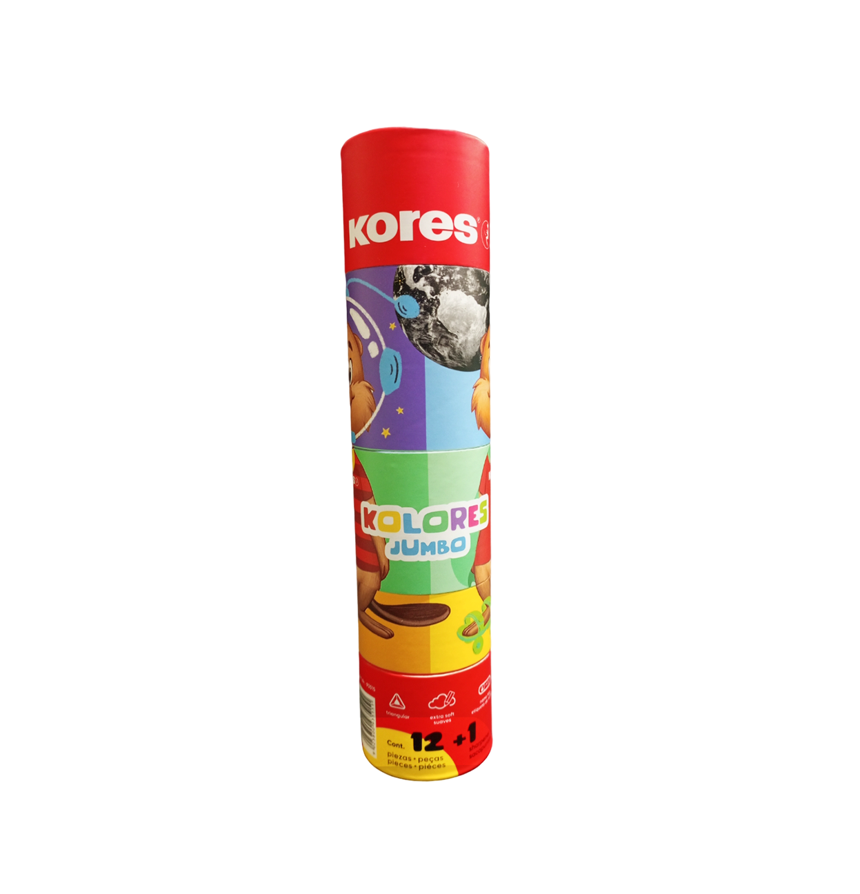 TUBO DE COLORES JUMBO X12